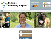 Tablet Screenshot of parksideveterinaryhospital.com